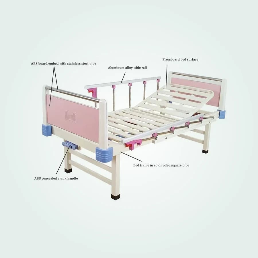 Two-Crank Manual Hospital Bed